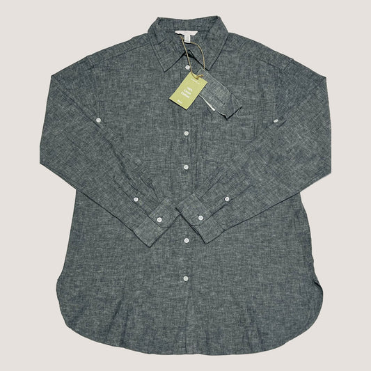 Grey Linen Blend Shirt